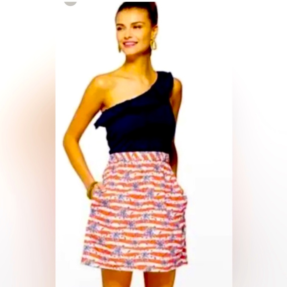 Rare Lilly Pulitzer She’s A Firecracker one shoulder Dress size Large